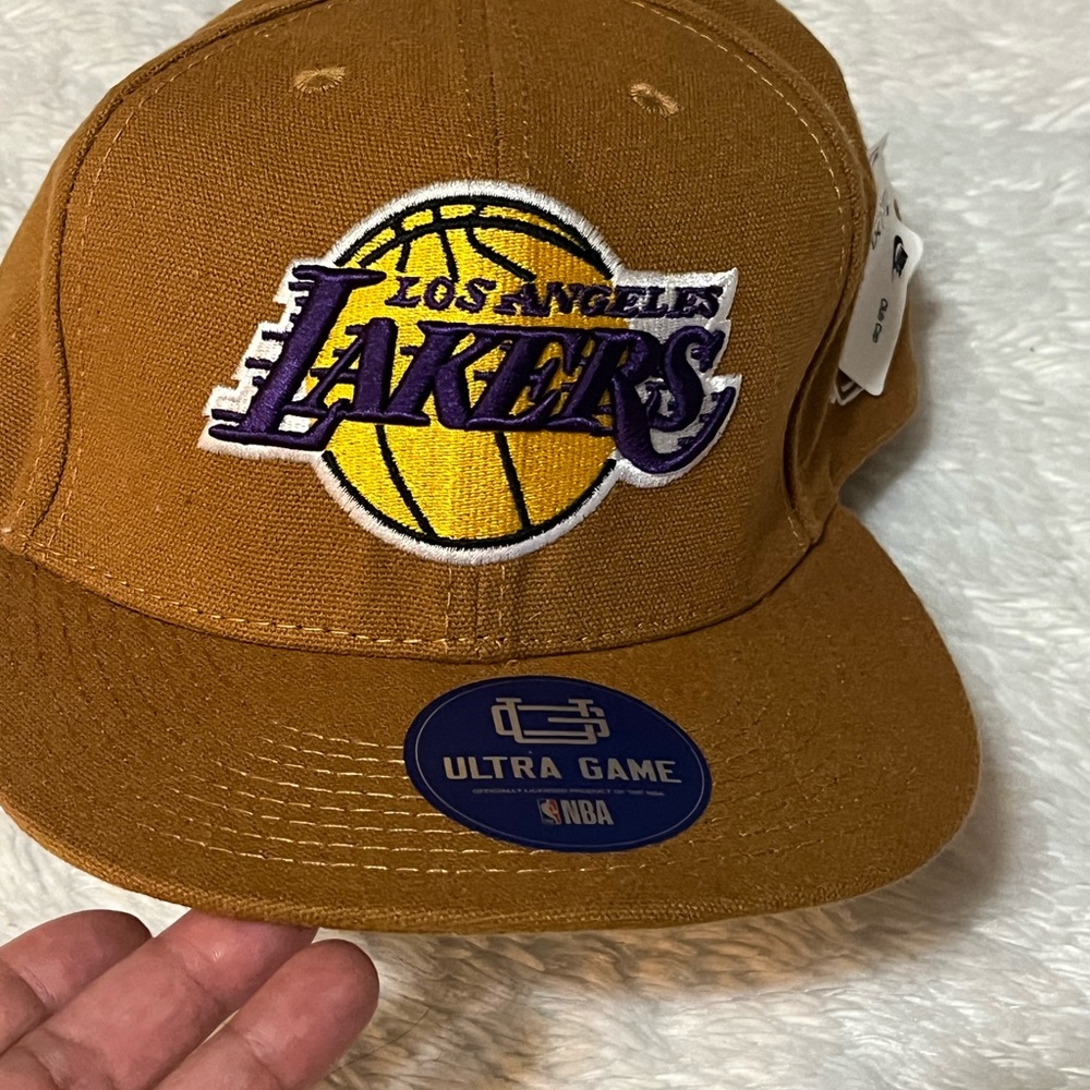 Los Ángeles Lakes mustard ultra game adjustable strap cap